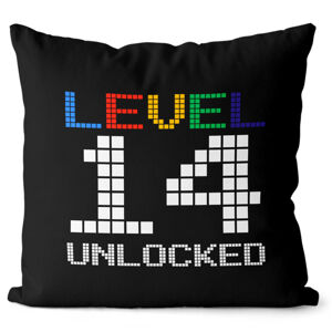 Vankúš Level unlocked (vek: 14, Velikost: 40 x 40 cm)
